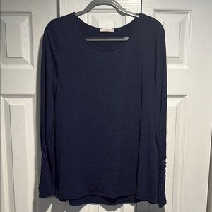 Le Lis Midnight Blue Long Sleeve Top